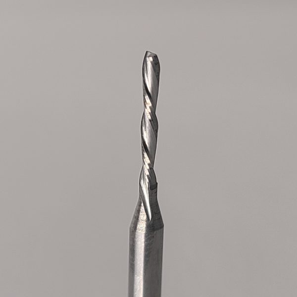1/16" 2 flute spiral Long cut Downcut